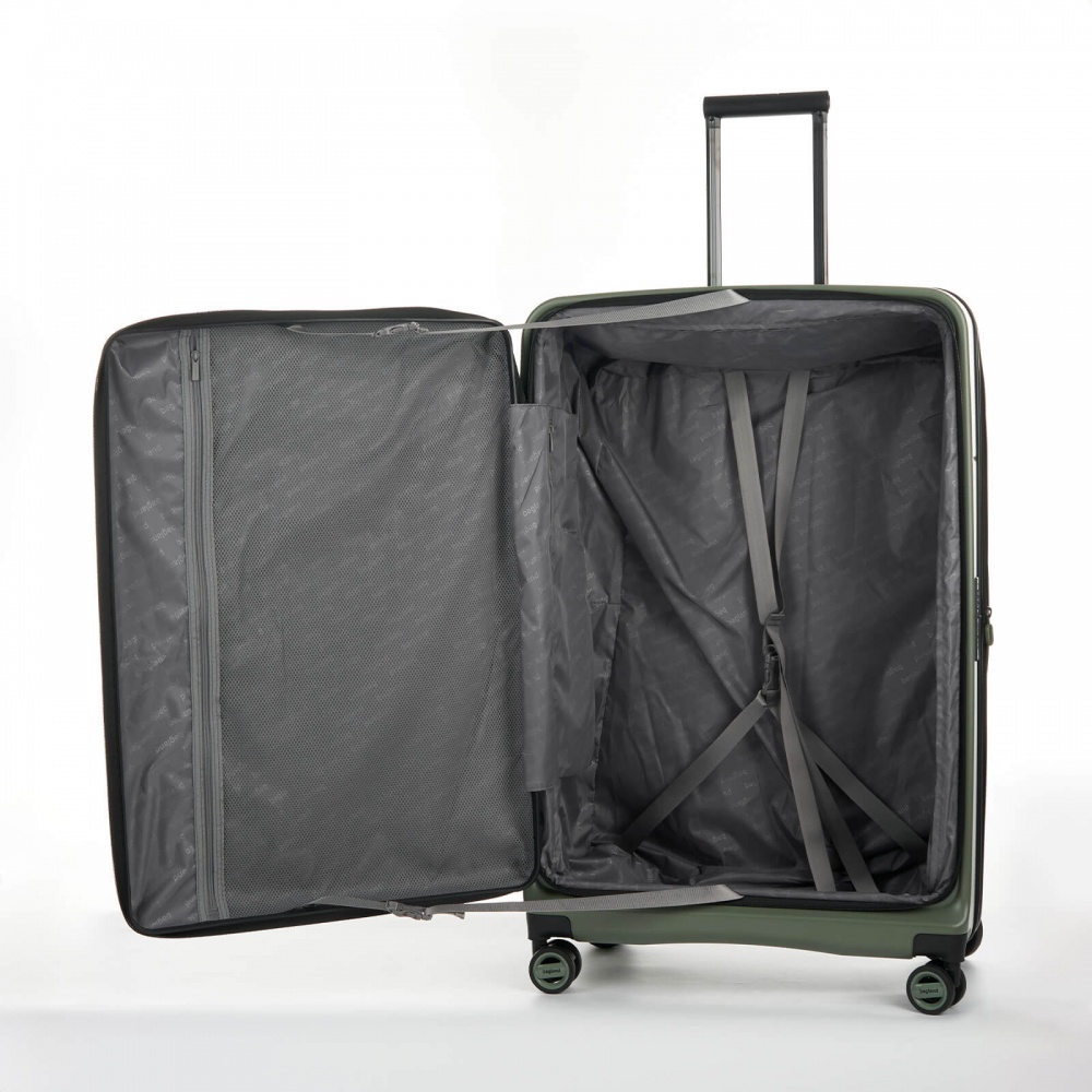 Чемодан Bagland VELO L 96 л хаки