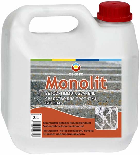 Пропитка Eskaro для бетона Monolit 3 л