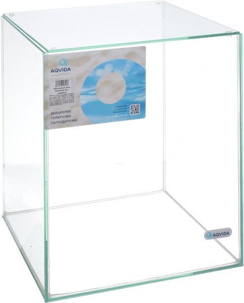 Аквариум Aqvida Куб стеклянный 4мм 30х30х35 з накрывным стеклом (30л)
