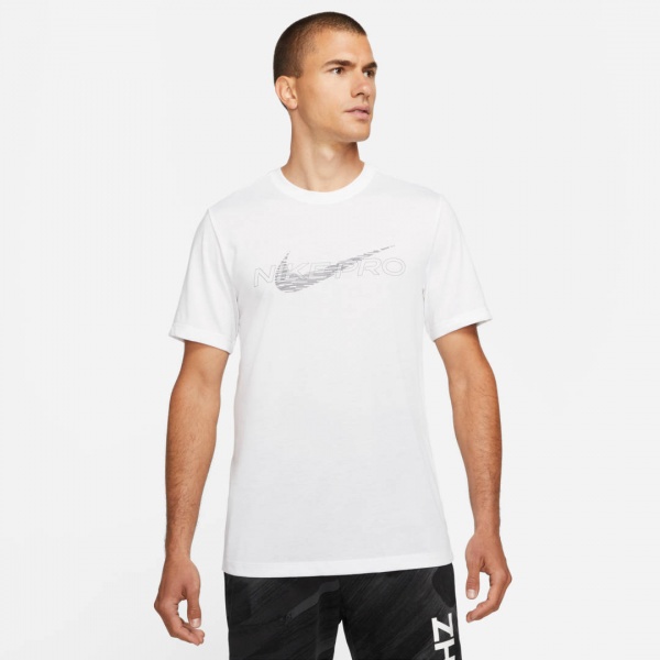 Футболка Nike M NK DF TEE DB NK PRO DD6883-100 р.M білий