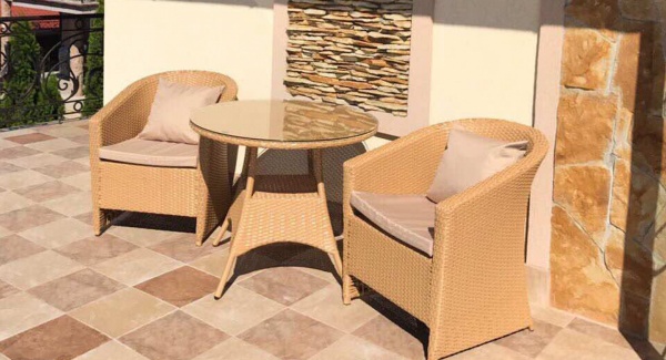 Комплект мебели TERICO Барселона на 2 персоны белый 