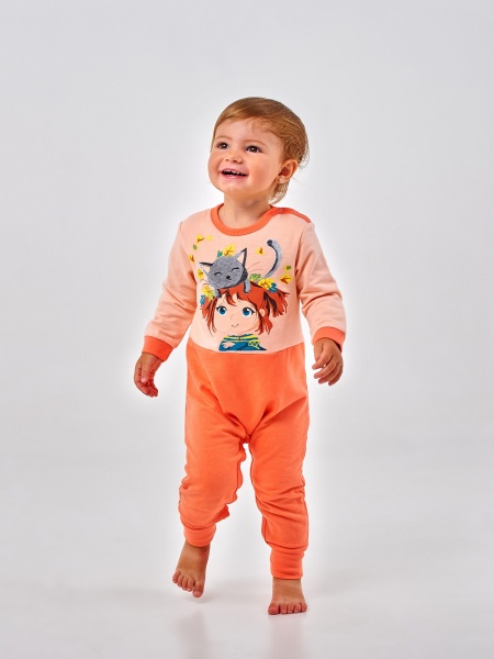 Комбинезон для девочек для девочки Smil 108662 р.92 персик 108662 