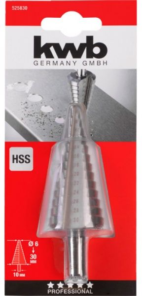 Сверло KWB Ступенчатое 6-30 мм 525830