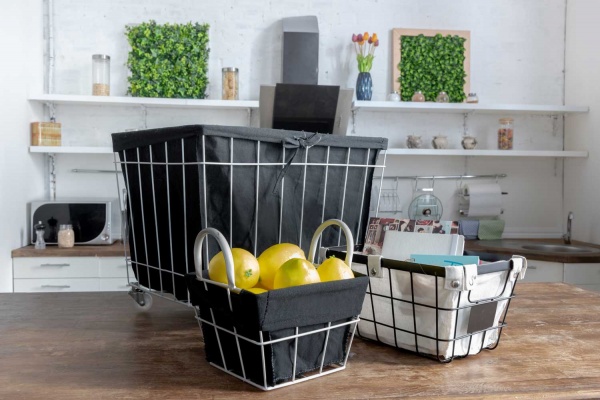 Кошик з ручками металевий 20х20х23 см TG-02S Handy Home