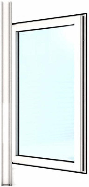 Окно поворотно-откидное REHAU ECOSOL-DESIGN 60 880x1350 мм правое