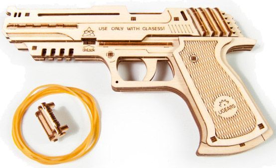 3D-конструктор Ukrainian Gears Пистолет Вольф-01
