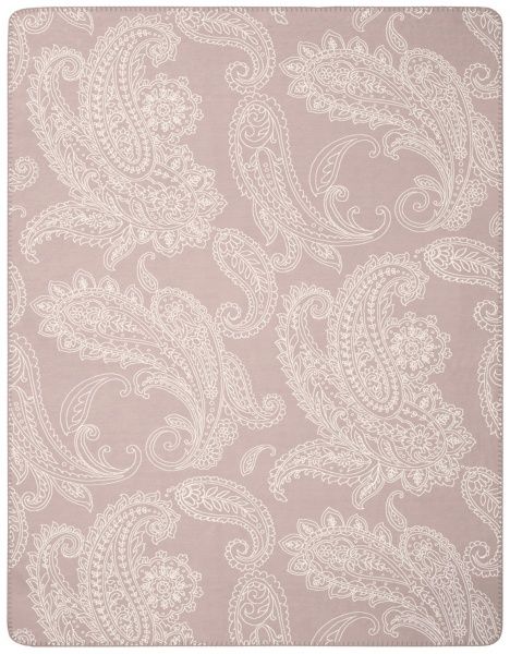 Плед Soft Impression Reserved 150x200 см белый/розовый Biederlack 