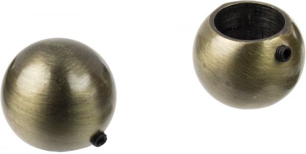 Наконечник Kugel Gardinia Memphis наборной d16 мм античная латунь 