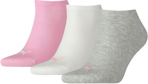 Шкарпетки Puma UNISEX SNEAKER PLAIN 3P 90680720 сірий р.39/42