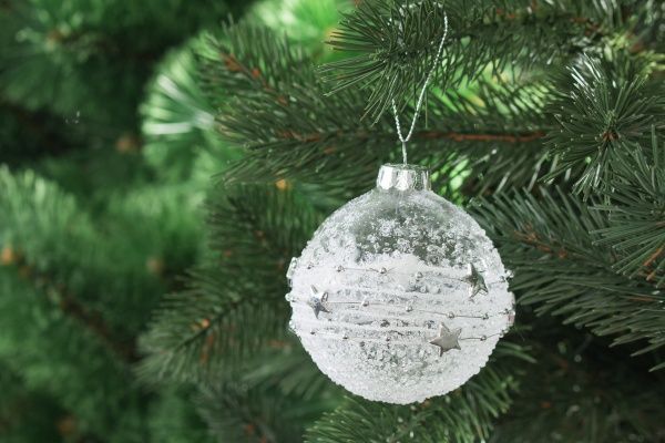 Куля скляна d80 Зірочки JF150140 прозорий