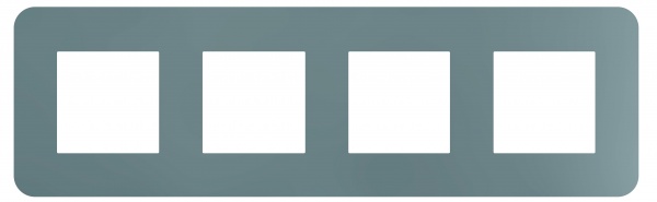 Рамка четырехместная Efapel Latina алюминий 42940 TAL