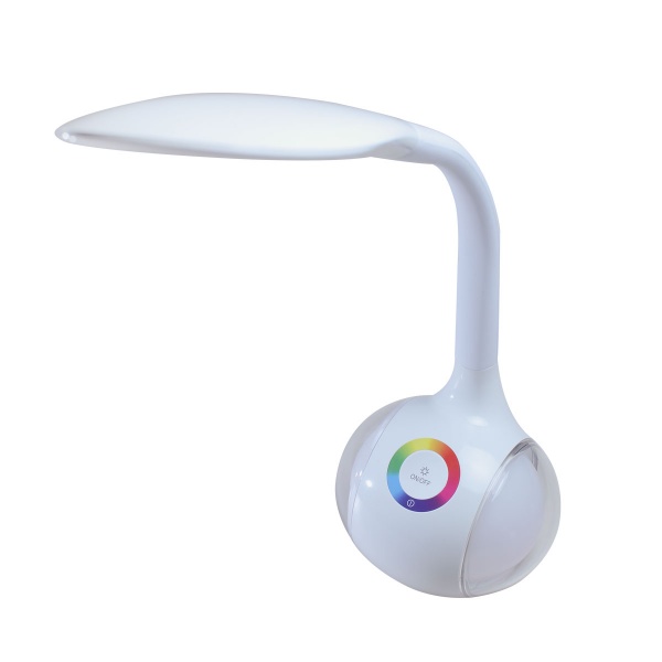 Настольная лампа PLATINET LED 20AT 5W 5500-6500K RGB 2400 mAh 1x5 Вт белый 