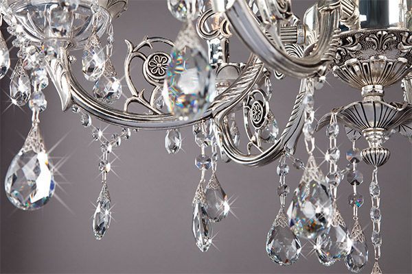 Люстра підвісна Strotskis Carolina 6x60 Вт E14 сріблястий 230/6 