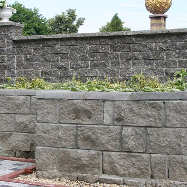 Блок бетонний Квадра 400x200x200 мм сірий