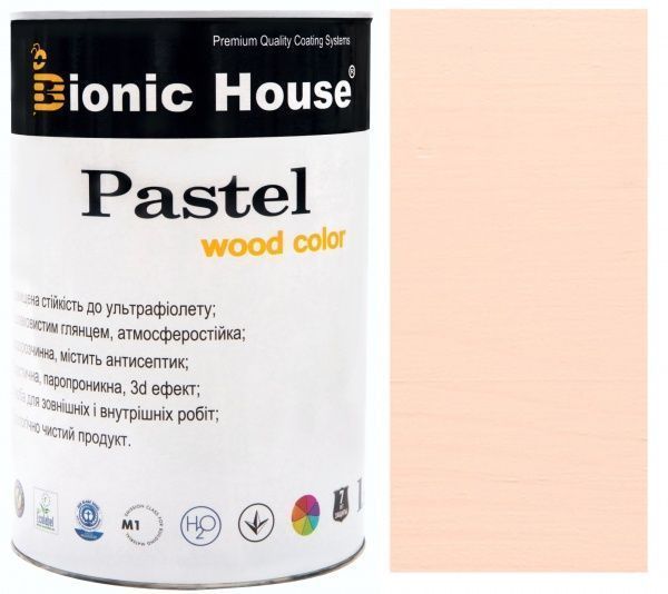 Фарба Bionic House покривна Pastel Wood Color Р205 зефір шовковистий глянець 0,8 л