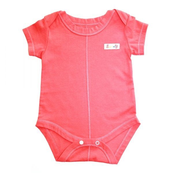 Боди детское Lucky tots р.68 коралловый 3Л 