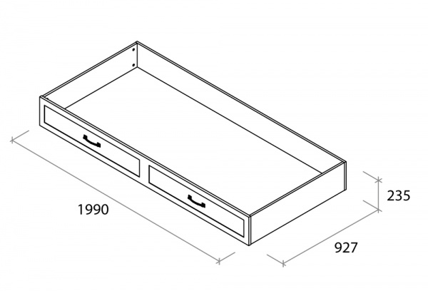 Тумба висувна Aqua Rodos Bianca білий матовий 