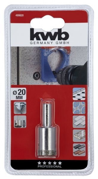 Сверло для плитки KWB 25x45 мм 20 мм 1 шт. 499820