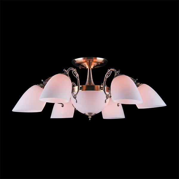 Люстра потолочная Strotskis Ariele 8x60 Вт E27 античная бронза 22010/6+2 