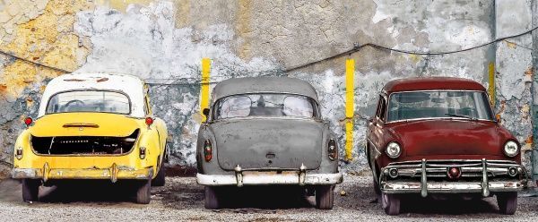 Картина Ретро автівки 125x50 см Styler GL-02032 