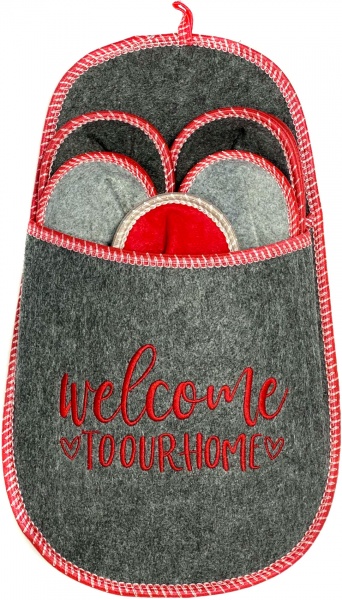 Набор тапочек La Nuit Welcome to our home 5 пар р. универсальный разноцветный 