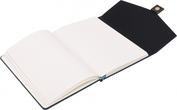 Книга для записей Деловая с металлической застежкой А5 зеленый