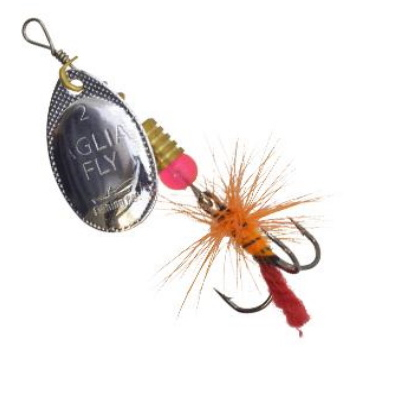 Блесна-вертушка Fishing ROI 9 г Aglia Fly 001 silver