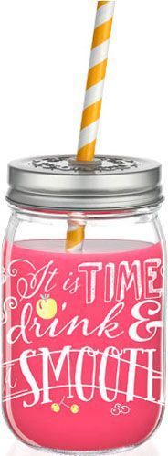 Банка для напитков MAKE IT TAKE IT 450 мл розовая Ritzenhoff