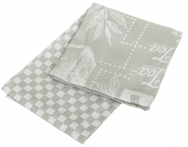 Набор полотенец кухонных Tea 2 шт. 50x70 см Texpol серый 