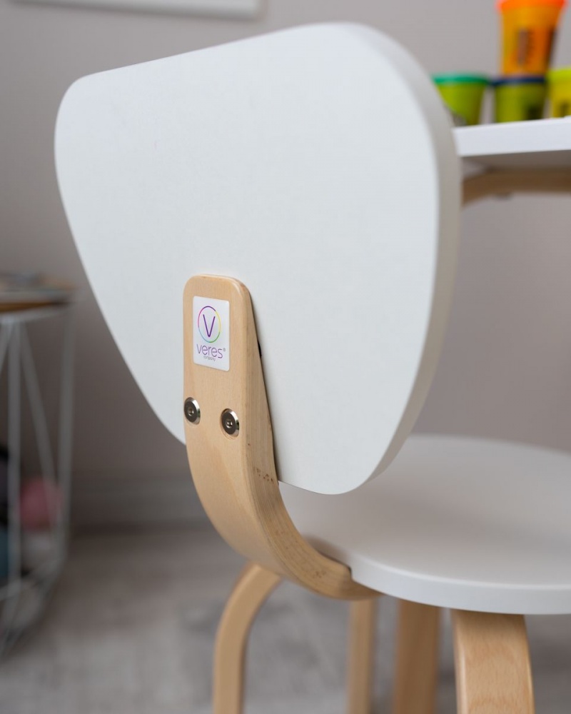 Стілець дитячий Veres Монако біло-буковий 46.400.2.15 біло-буковий