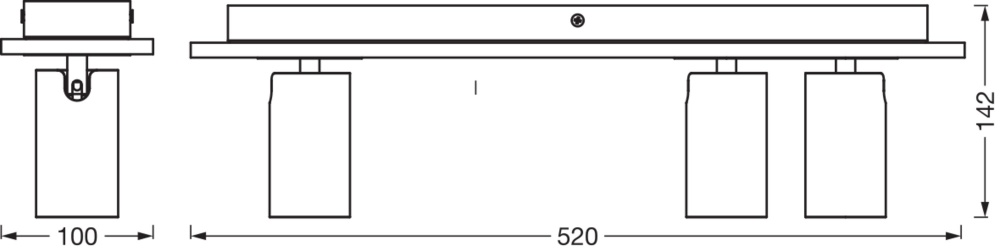 Спот Ledvance Mercury 3x3,4 Вт GU10 белый