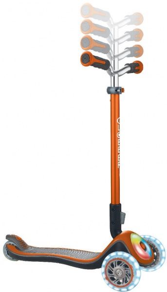 Самокат Globber Elite Prime с подсветкой оранжевый 444-804 