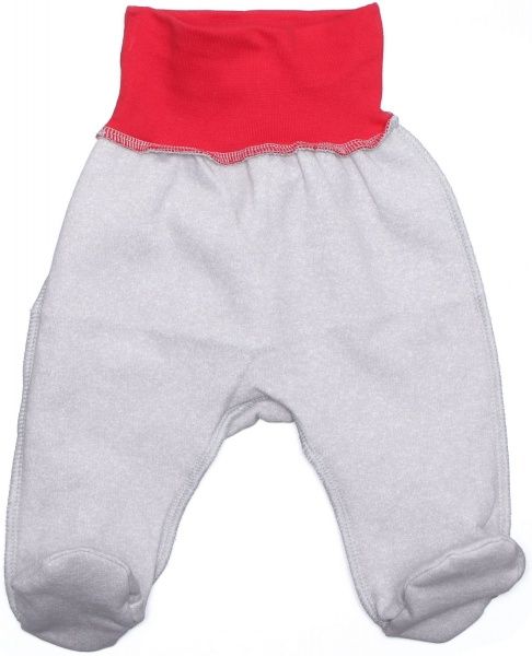 Повзунки для дівчаток Baby Veres Penguins р.56 сіро-червоний 