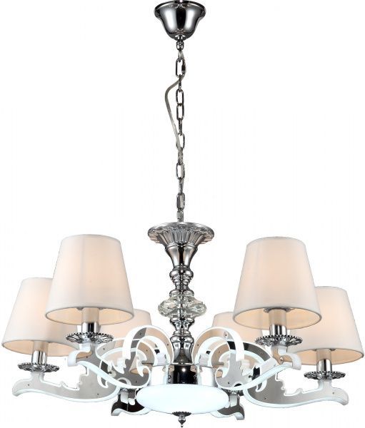 Люстра подвесная Altalusse с LED-подсветкой (54 Вт) 6x40 Вт E14 хром INL-9400P-06 Chrome 