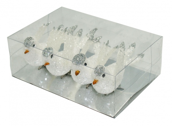 Набір ялинкових іграшок Jucik Пташка 5 см JX20003