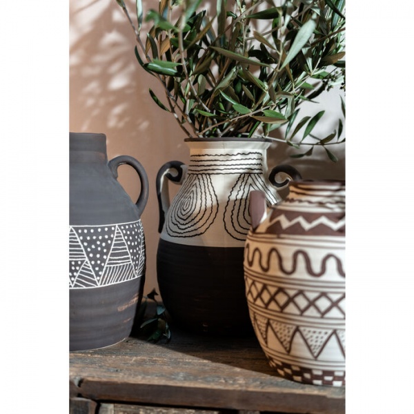 Ваза KARE Design Акуа 25 см коричневий 