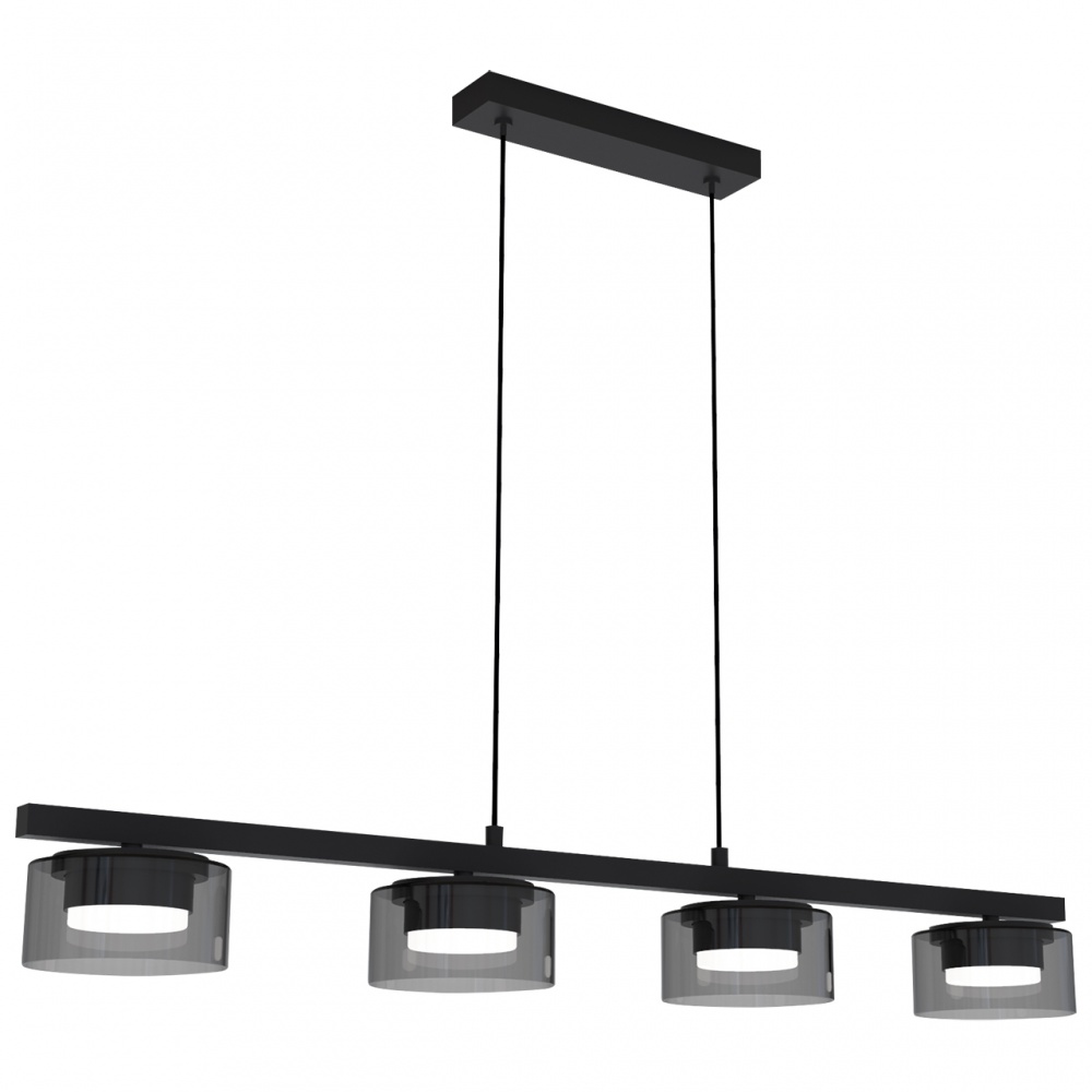 Світильник підвісний Hopfen SAGA-GX-4-PD BK 4xGX53 чорний