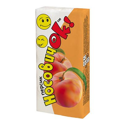 Платки носовые Рута Носовичок персик 10 шт