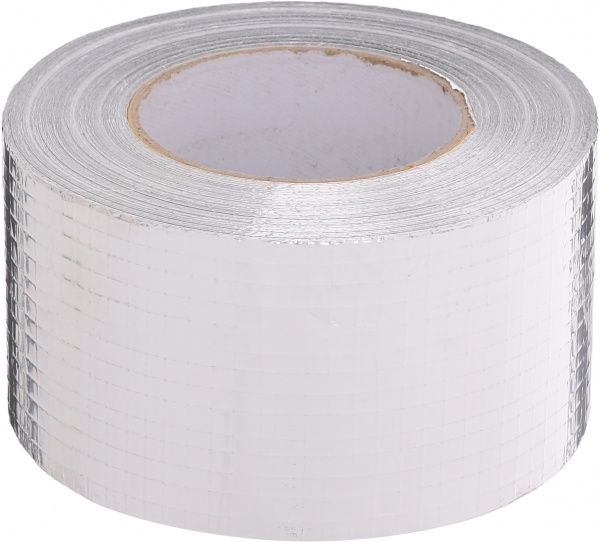 Стрічка монтажна алюмінієва армована клеюча фольгована 25 мкм (72 мм х 45 м) IndSol 