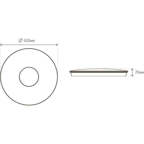 Светильник светодиодный Hopfen Mjolnir с пультом ДУ 72 Вт белый 3000-6000 К 