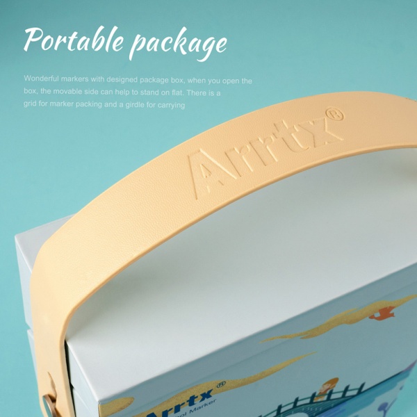 Набор маркеров Arrtx спиртовых Alp ASM-02BU 24 цвета синие оттенки LC302215 