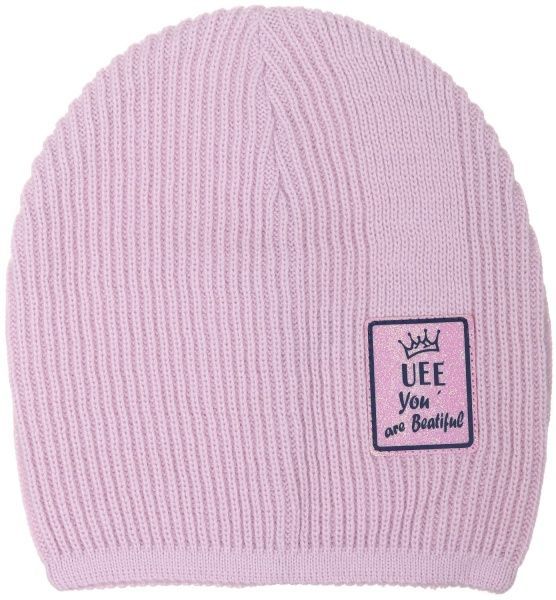 Шапочка дитяча для дівчинки Kraft+ 7606 р.52-54 бузковий 