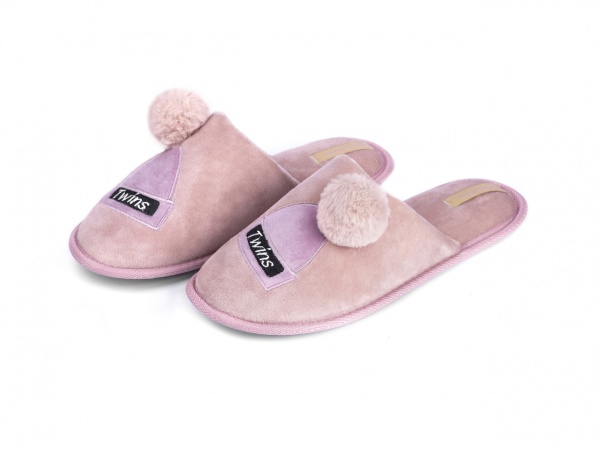 Тапки домашние Twins Solo 4 CAP с помпоном р.36/37 персиковый 