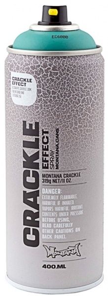 Краска аэрозольная Montana CRACKLE EFFECT RAL 6000 зеленая патина мат 400 мл