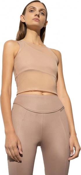 Майка 4F TSHIRT F144 4FSS22TTSHF144-82S р.S бежевий