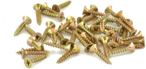 Шуруп универсальный потайная головка ЦЖ 3x16 мм желтый цинк вес Expert Fix