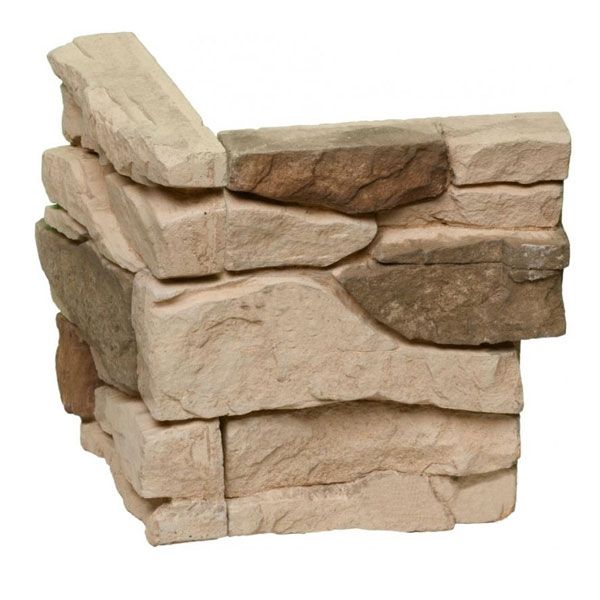 Плитка бетонная угловая Альпийская скала 1085