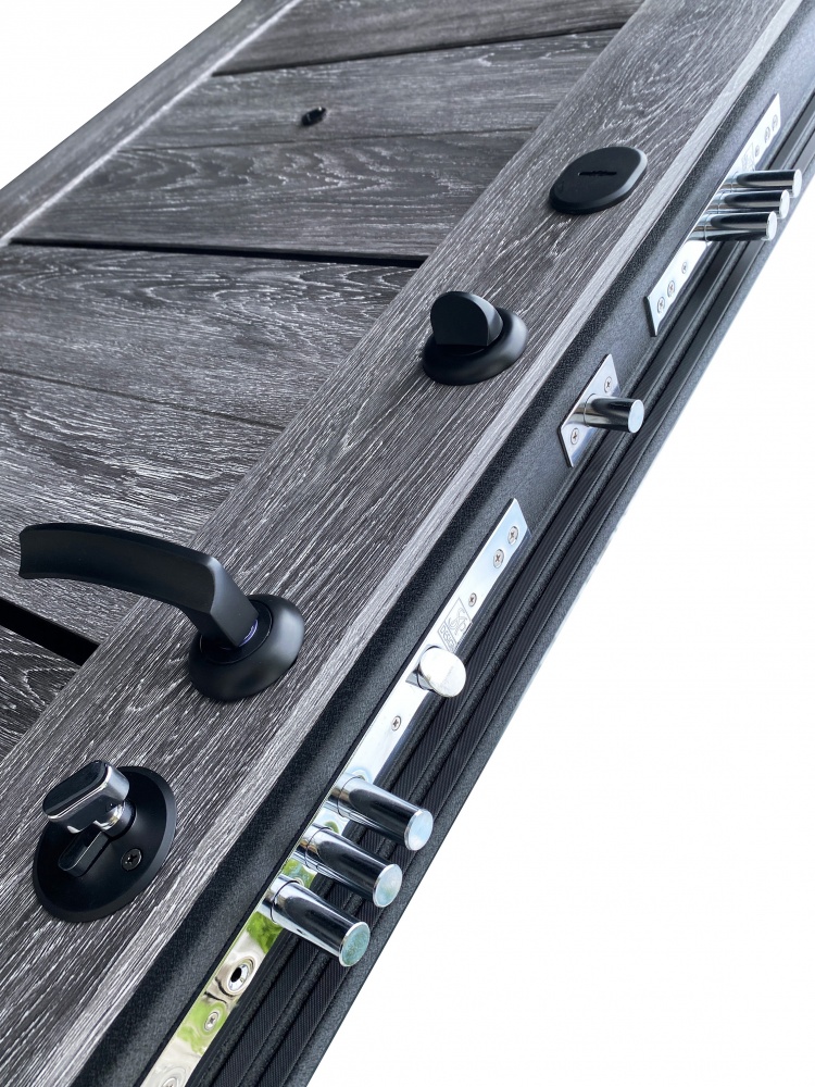 Дверь входная Двері БЦ Верховина-2 черный муар / царга шале 2050х860 мм левая