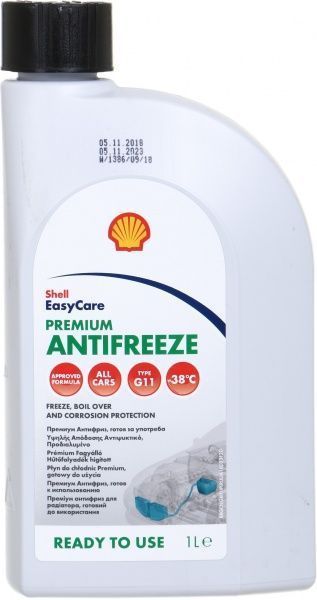 Антифриз SHELL Premium G11 1л зеленый 