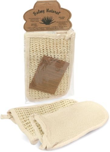 Мочалка Balmy Naturel двухсторонняя из сизаля и махры 10205 